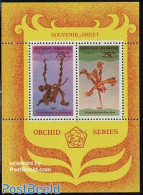 Indonesia 1980 Orchids S/s, Mint NH, Nature - Flowers & Plants - Orchids - Indonésie