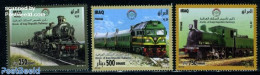 Iraq 2010 Railways 3v, Mint NH, Transport - Railways - Trains
