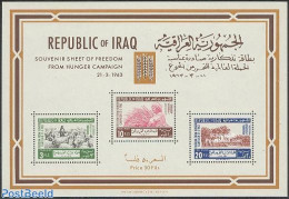 Iraq 1963 Freedom From Hunger S/s, Mint NH, Health - Nature - Various - Freedom From Hunger 1963 - Cattle - Trees & Fo.. - Tegen De Honger