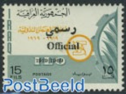 Iraq 1973 50 Years ILO, Official Overprint 1v, Mint NH, History - I.l.o. - Iraq