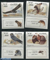 Israel 1985 Biblical Birds 4v, Mint NH, Nature - Religion - Birds - Birds Of Prey - Bible Texts - Nuovi (con Tab)