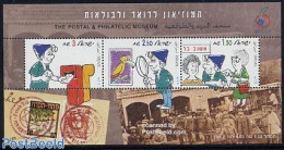 Israel 1998 Israel 98 S/s, Mint NH, Nature - Birds - Philately - Stamps On Stamps - Art - Comics (except Disney) - Ongebruikt (met Tabs)