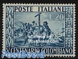 Italy 1951 Columbus 1v, Unused (hinged), History - Explorers - Other & Unclassified