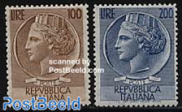Italy 1954 Definitives 2v, Mint NH - Altri & Non Classificati