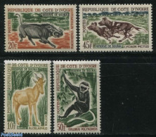 Ivory Coast 1963 Animals 4v, Mint NH, Nature - Animals (others & Mixed) - Monkeys - Ungebraucht