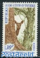 Ivory Coast 1968 Nature Conservation, Antilope 1v, Mint NH, Nature - Animals (others & Mixed) - Trees & Forests - Ongebruikt