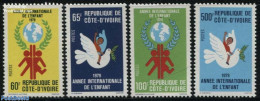 Ivory Coast 1979 International Year Of The Child 4v, Mint NH, Nature - Various - Birds - Maps - Year Of The Child 1979.. - Unused Stamps