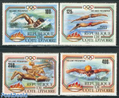 Ivory Coast 1983 Olympic Games Los Angeles 4v, Mint NH, Sport - Olympic Games - Swimming - Ungebraucht