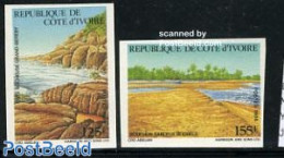 Ivory Coast 1986 Coastal Landscapes 2v Imperforated, Mint NH - Unused Stamps