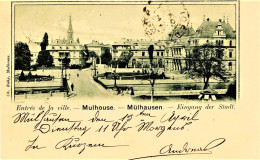 2475 - Haut Rhin - MULHOUSE  :  ENTREE DE LA VILLE - EINGANG DER STADT 1902 - Mulhouse
