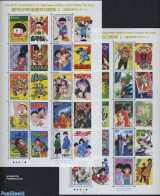 Japan 2009 50 Years Weekly Comic Books For Boys 20v (2 M/s), Mint NH, Nature - Sport - Transport - Fish - Baseball - S.. - Unused Stamps