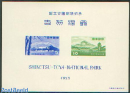 Japan 1953 Shikotsu Toya Park S/s (no Gum), Unused (hinged) - Nuevos