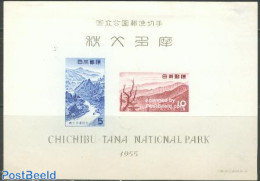 Japan 1955 Chichibu Tama Park S/s (no Gum), Mint NH - Nuevos