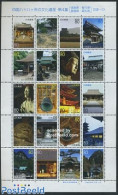 Japan 2007 Temple Pilgrimage 20v M/s, Mint NH, Religion - Churches, Temples, Mosques, Synagogues - Unused Stamps