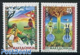 North Macedonia 1997 Europa, Legends 2v, Mint NH, History - Europa (cept) - Art - Fairytales - Fiabe, Racconti Popolari & Leggende