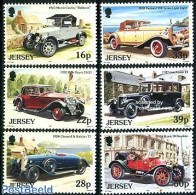 Jersey 1992 Automobiles 6v, Mint NH, Transport - Automobiles - Autos