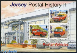 Jersey 2006 Postal History S/s, Mint NH, Transport - Post - Automobiles - Post