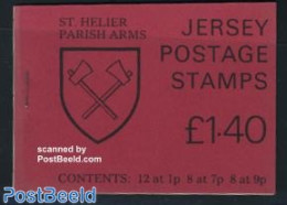 Jersey 1980 St. Helier Parish Arms Booklet, Mint NH, History - Various - Coat Of Arms - Stamp Booklets - Lighthouses &.. - Unclassified