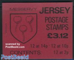 Jersey 1986 Coat Of Arms 3.12 Booklet, Mint NH, History - Coat Of Arms - Stamp Booklets - Unclassified