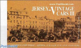 Jersey 1999 Vintage Cars Prestige Booklet, Mint NH, Transport - Stamp Booklets - Automobiles - Unclassified
