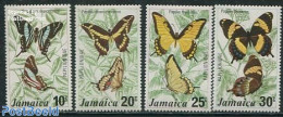 Jamaica 1975 Butterflies 4v, Mint NH, Nature - Butterflies - Giamaica (1962-...)