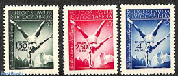 Yugoslavia 1947 Balcan Games 3v, Mint NH, History - Sport - Europa Hang-on Issues - Athletics - Sport (other And Mixed) - Nuevos