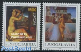 Yugoslavia 1993 Europa, Modern Art 2v, Mint NH, History - Europa (cept) - Art - Modern Art (1850-present) - Nuovi