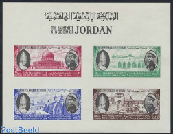 Jordan 1964 Popes Travel S/s Imperforated, Mint NH, Religion - Pope - Religion - Papi