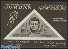 Jordan 1964 J.F. Kennedy S/s, Mint NH, History - American Presidents - Giordania