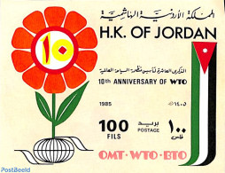 Jordan 1985 World Tourism Organisation S/s, Mint NH, Various - Tourism - Jordanië