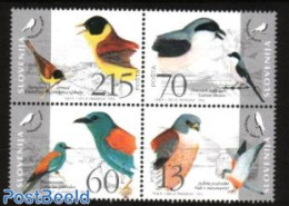 Slovenia 1995 Birds 4v, Mint NH, History - Nature - Europa Hang-on Issues - Birds - Birds Of Prey - Pigeons - Europäischer Gedanke