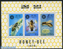 Korea, North 1979 Honey Bees 3v M/s, Mint NH, Nature - Bees - Insects - Corea Del Nord