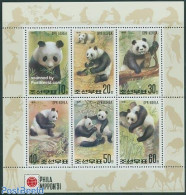 Korea, North 1991 Philanippon 6v M/s, Mint NH, Nature - Animals (others & Mixed) - Philately - Pandas - Corée Du Nord