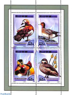 Korea, North 2000 Ducks 4v M/s, Mint NH, Nature - Birds - Ducks - Corea Del Nord