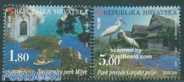 Croatia 1999 Europa, Parks 2v, Mint NH, History - Nature - Various - Europa (cept) - Birds - National Parks - Tourism .. - Natuur