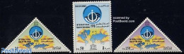 Kuwait 1998 Int. Ocean Year 3v, Mint NH, History - Various - Unesco - Maps - Aardrijkskunde