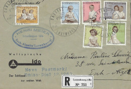 Luxembourg - Luxemburg - Lettre   Recommandé   1962   FDC    Adressé à Madame Pauline Schmitz , Esch-Alzette - FDC