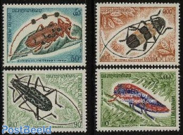 Laos 1974 Insects 4v, Mint NH, Nature - Insects - Laos