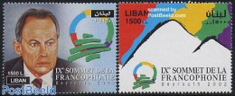 Lebanon 2002 Francophonia 2v, Mint NH, Science - Esperanto And Languages - Libano