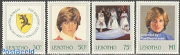 Lesotho 1982 Princess Diana 21st Birthday 4v, Mint NH, History - Nature - Charles & Diana - Coat Of Arms - Kings & Que.. - Familles Royales