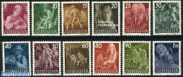 Liechtenstein 1951 Definitives 12v, Mint NH, Health - Nature - Various - Bread & Baking - Cattle - Wine & Winery - Agr.. - Ongebruikt