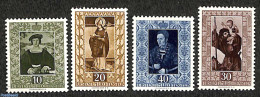 Liechtenstein 1953 Paintings 4v, Mint NH, Religion - Saint Nicholas - Art - Paintings - Unused Stamps
