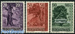 Liechtenstein 1959 Trees 3v, Mint NH, Nature - Trees & Forests - Ongebruikt