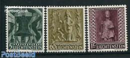 Liechtenstein 1959 Christmas 3v, Mint NH, Religion - Christmas - Art - Sculpture - Unused Stamps