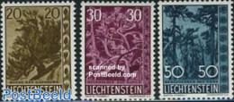 Liechtenstein 1960 Trees 3v, Mint NH, Nature - Trees & Forests - Unused Stamps