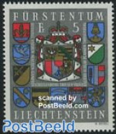 Liechtenstein 1973 National Coat Of Arms 1v, Mint NH, History - Coat Of Arms - Ongebruikt