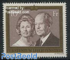 Liechtenstein 1974 Franz Josef II & Gina 1v, Mint NH, History - Kings & Queens (Royalty) - Neufs
