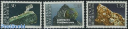 Liechtenstein 1989 Minerals 3v, Mint NH, History - Geology - Nuovi