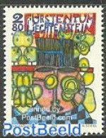 Liechtenstein 1993 Hundertwasser 1v, Mint NH, Art - Hundertwasser - Modern Art (1850-present) - Unused Stamps