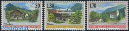 Liechtenstein 1997 Definitives, Views 3v, Mint NH, Religion - Churches, Temples, Mosques, Synagogues - Ongebruikt